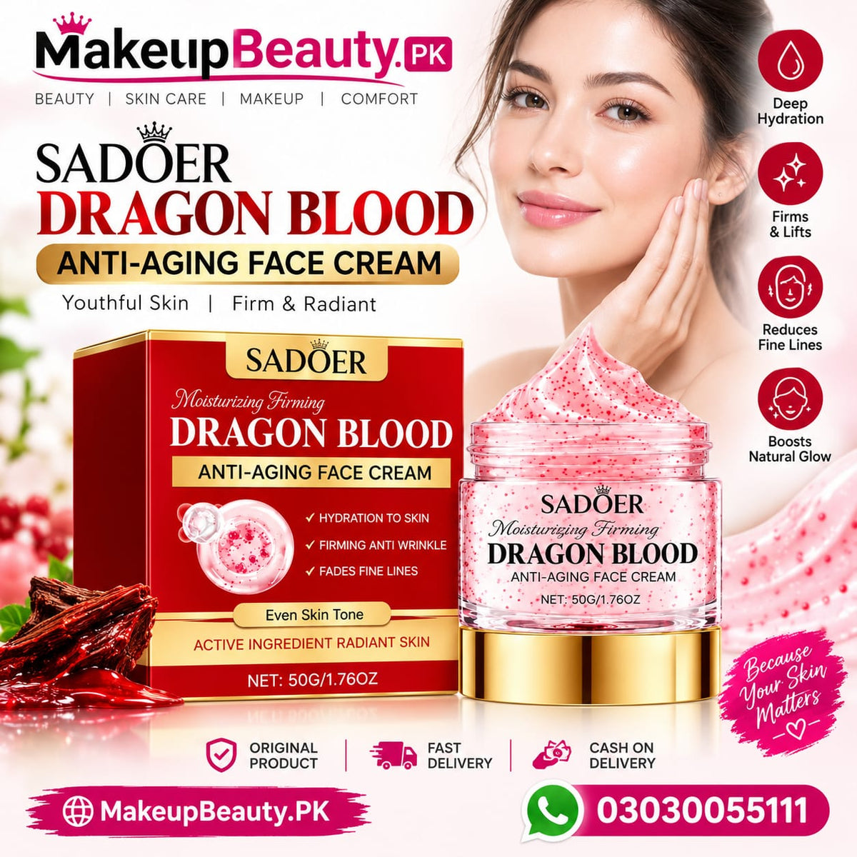 SADOER Dragon Blood Anti-Aging Face Cream