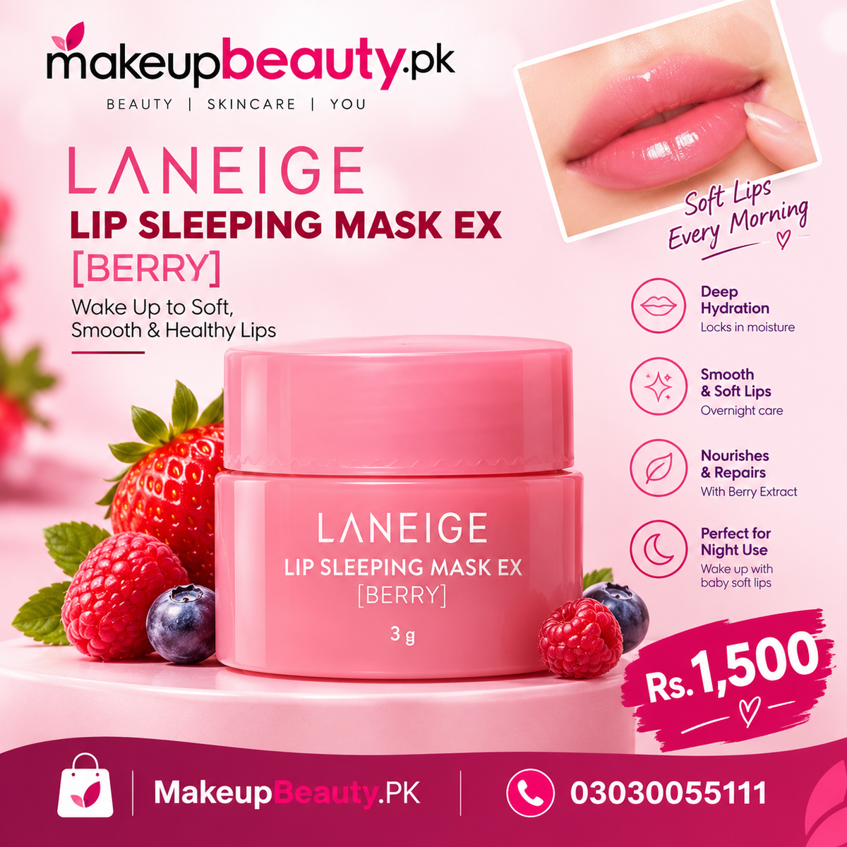 Laneige Lip Sleeping Mask in Berry